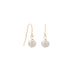 14 Karat Gold Cultured Freshwater Pearl French Wire Earrings