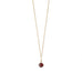 16" 14 Karat Gold Birthstone Necklace (January-December)