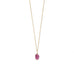 16" 14 Karat Gold Birthstone Necklace (January-December)