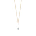 16" 14 Karat Gold Birthstone Necklace (January-December)