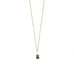 16" 14 Karat Gold Birthstone Necklace (January-December)