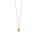 16" 14 Karat Gold Birthstone Necklace (January-December)