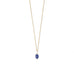 16" 14 Karat Gold Birthstone Necklace (January-December)