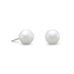 6-7mm White Cultured Freshwater Pearl Stud Earrings