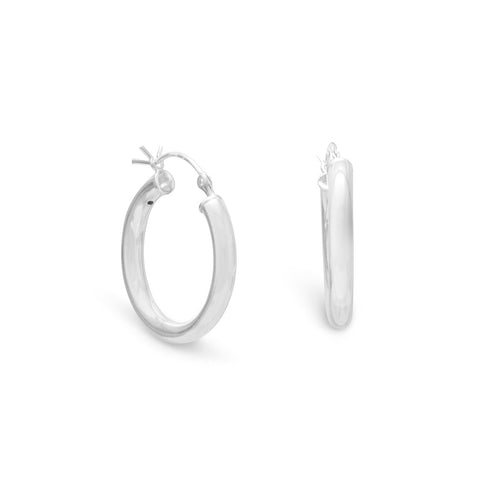 3mm x 22mm Small Click Hoop Earrings