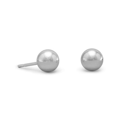 6mm Ball Stud Earrings