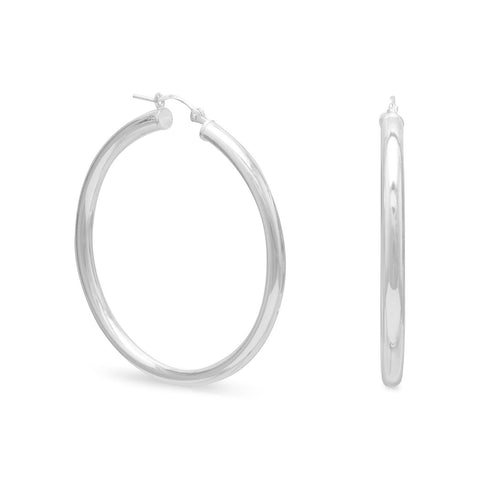 3mm x 40mm Click Hoop Earrings