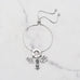 Rhodium Plated Adjustable Circle Hinge Charm Capable Bolo Bracelet - Matador Diamond