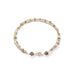 Double Strand 14 Karat Gold Plated Labradorite Beaded Bracelet