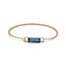 14 Karat Gold Plated Blue Hydro Glass Bangle