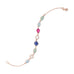 14 Karat Rose Gold Plated Multi Gemstone Bracelet - Matador Diamond