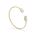 Rainbow Moonstone and Green Chalcedony Cuff - Matador Diamond