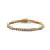 7" 14 Karat Gold Plated 3mm CZ Tennis Bracelet