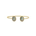 14 Karat Gold Plated Labradorite Cuff Bracelet