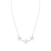 18" Diamond Cut Flower Necklace