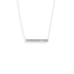 16" + 2" Thin Bar Nameplate Necklace - Matador Diamond