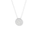 Polished Round Engravable Disk Necklace