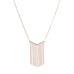 14 Karat Rose Gold Plated "V" Tassel Drop Necklace