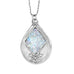 Textured Pear Ancient Roman Glass Necklace - Matador Diamond