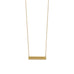 14 Karat Gold Plated Engravable Bar Necklace