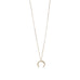 14 Karat Gold Plated Crescent Necklace