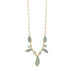 14 Karat Gold Plated Aquamarine and Blue Topaz Necklace