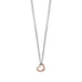 Two Tone Double Strand Open Heart Necklace - Matador Diamond