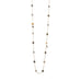 14 Karat Gold Plated Labradorite and Clear Quartz Endless Necklace