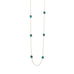 14 Karat Gold Plated Turquoise Stone Endless Necklace