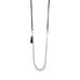 4-Way Suede and Silver Bead Necklace - Matador Diamond