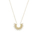 "Shine On!" 14 Karat Gold Plated Sunburst Necklace