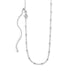 Adjustable Rhodium Plated Satellite Chain