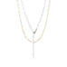 21" Rhodium Plated Paperclip Chain Necklace