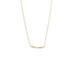 16" + 2" 1/2 Twist Textured Bar Necklace