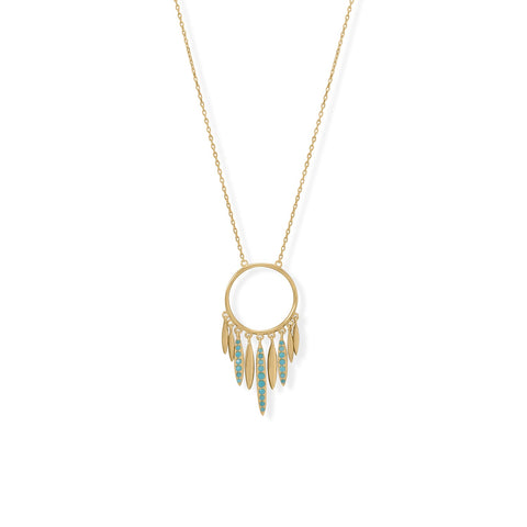 Dream Big! 16" + 2" Dream Catcher Inspired Necklace