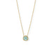 16" + 2" 14 Karat Gold Plated Pear Chalcedony Necklace