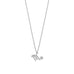 16" Rhodium Plated CZ Zodiac Symbol Necklace (All Signs)