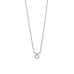 16" Rhodium Plated CZ Zodiac Symbol Necklace (All Signs)