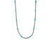 16" Sleeping Beauty Turquoise Chip and Oxidized Bead Necklace