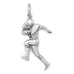 Oxidized Football Player Charm