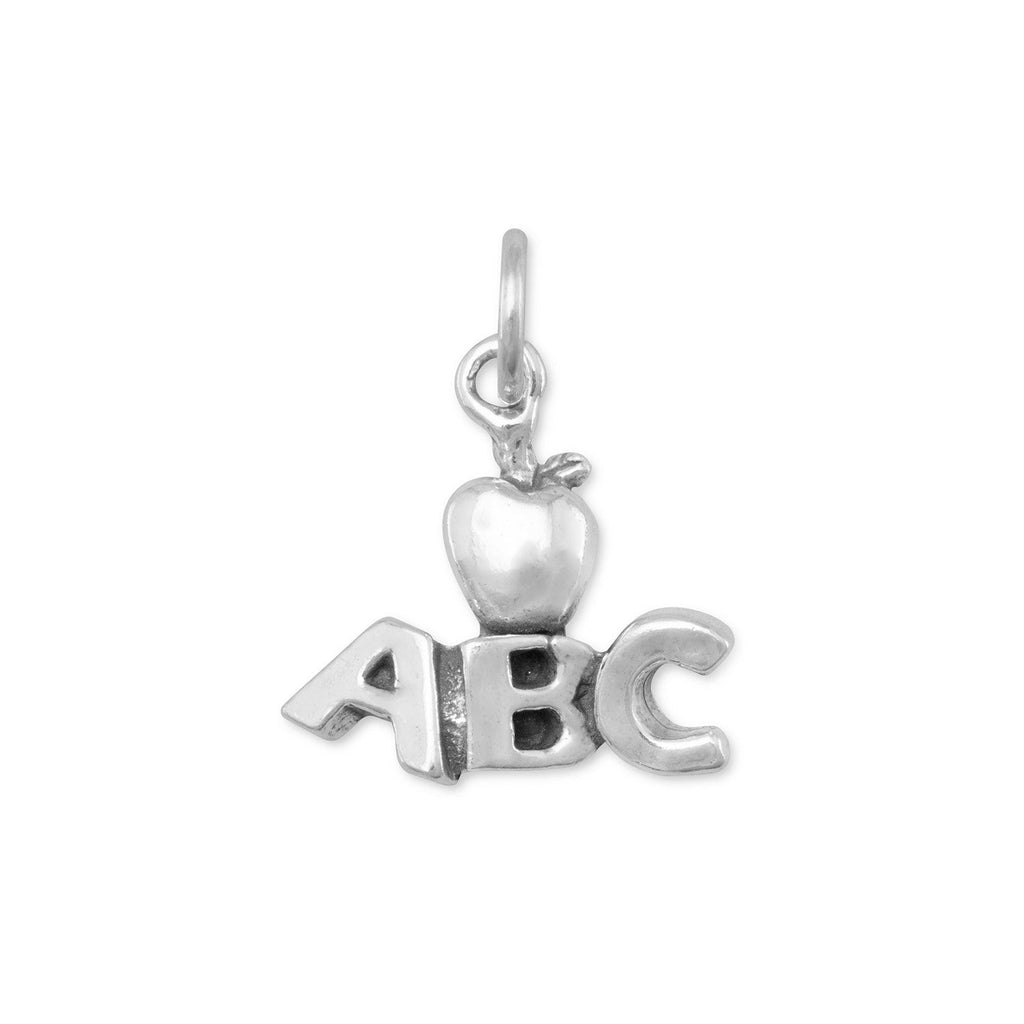 Oxidized ABC with Apple Charm