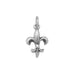 Oxidized Fleur de Lis Charm