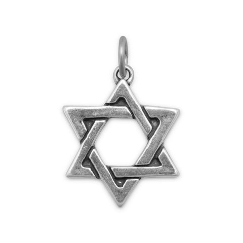 Oxidized Star of David Charm