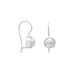 6mm Cultured Freshwater Pearl Euro Wire Earrings