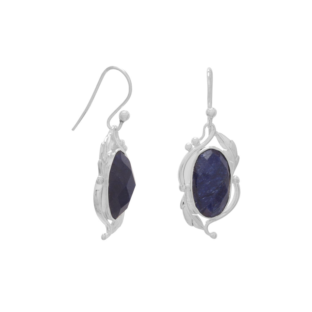 Oval Corundum Earrings