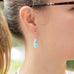 Pear Shape Larimar Earrings