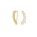 14 Karat Gold Plated Bezel CZ Ear Climbers - Matador Diamond