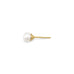 14 Karat Gold Plated Cultured Freshwater Pearl Stud Earrings - Matador Diamond