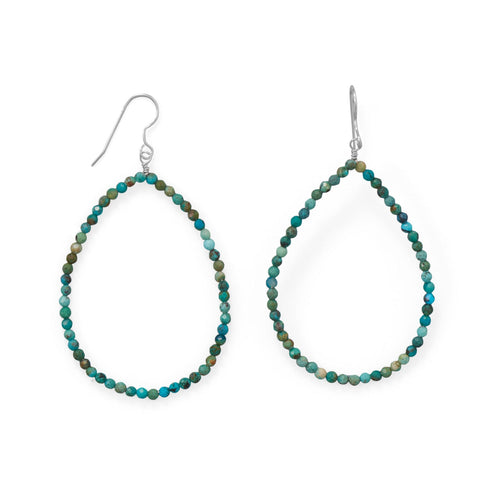 Ooh La La! Natural Turquoise Statement Earrings