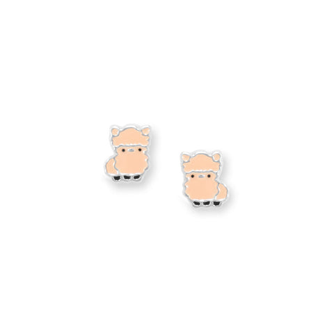 No Drama Llama! Enamel Stud Earrings